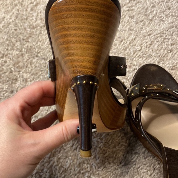 Authentic Dior Studded Heeled Sandals Size 37 - Picture 7 of 11